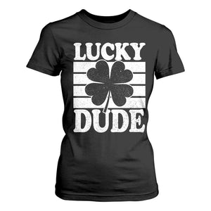 Funny Lucky Dude T Shirt For Women Irish Boys St Patricks Day TS10 Black Print Your Wear