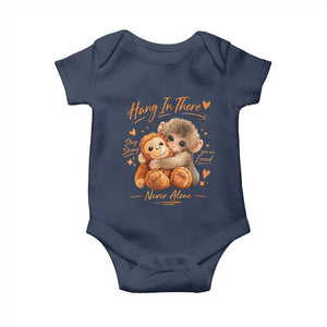 Cute Baby Monkey Punch Baby Onesie Adorable Emotional Graphic Little Punch TS10 Navy Print Your Wear