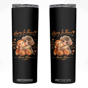 Cute Baby Monkey Punch Skinny Tumbler Adorable Emotional Graphic Little Punch TS10 Black Print Your Wear