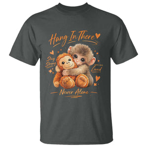 Cute Baby Monkey Punch T Shirt Adorable Emotional Graphic Little Punch TS10 Dark Heather Print Your Wear