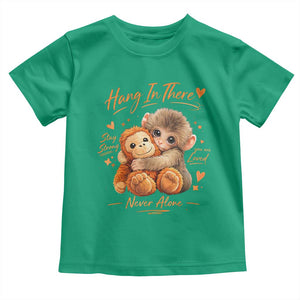 Cute Baby Monkey Punch Toddler T Shirt Adorable Emotional Graphic Little Punch TS10 Irish Green Print Your Wear
