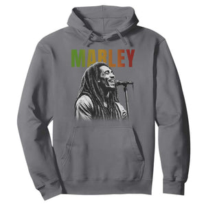 Vintage Marley Hoodie Rastaman Jamaica Jamaican Rasta Reggage Music TS10 Charcoal Print Your Wear