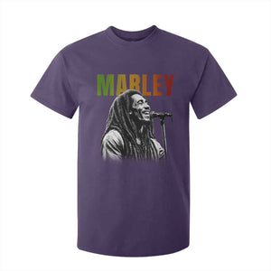 Vintage Marley T Shirt For Kid Rastaman Jamaica Jamaican Rasta Reggage Music TS10 Purple Print Your Wear