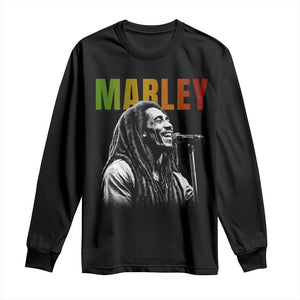 Vintage Marley Long Sleeve Shirt Rastaman Jamaica Jamaican Rasta Reggage Music TS10 Black Print Your Wear