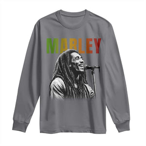 Vintage Marley Long Sleeve Shirt Rastaman Jamaica Jamaican Rasta Reggage Music TS10 Charcoal Print Your Wear
