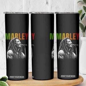 Vintage Marley Skinny Tumbler Rastaman Jamaica Jamaican Rasta Reggage Music TS10 Print Your Wear