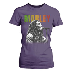 Vintage Marley T Shirt For Women Rastaman Jamaica Jamaican Rasta Reggage Music TS10 Purple Print Your Wear