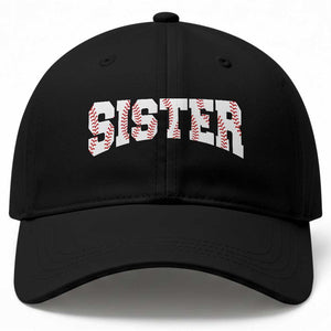 Baseball Sister Baseball Cap Retro Varsity Baseball Season Family