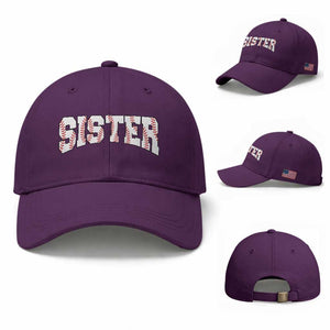 Baseball Sister Baseball Cap Retro Varsity Baseball Season Family