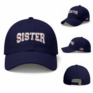 Baseball Sister Baseball Cap Retro Varsity Baseball Season Family