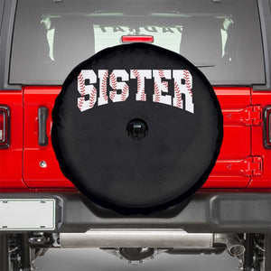 Baseball Sister Spare Tire Cover Retro Varsity Baseball Season Family TS10 Black Print Your Wear