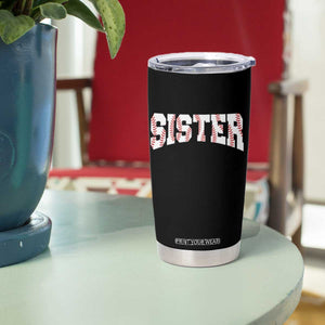 Baseball Sister Tumbler Cup Retro Varsity Baseball Season Family TS10 Print Your Wear