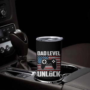 Funny New Dad Tumbler Cup First Fathers Day Dad Level Unlocked Gaming Gamer TS10 Print Your Wear