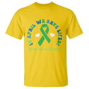 National Donate Life Month T Shirt Green Ribbon Organ Donation In April We Save Lives TS10 Daisy Print Your Wear
