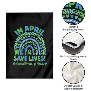 National Donate Life Month Garden Flag In April We Save Lives Organ Donation Support Green Ribbon TS10 Print Your Wear