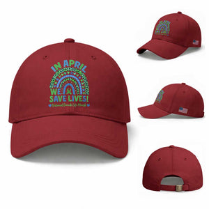 National Donate Life Month Baseball Cap In April We Save Lives Organ Donation Support Green Ribbon TS10 Baseball Cap Universal Fit Cherry Red Print Your Wear