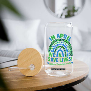 National Donate Life Month Glass Can In April We Save Lives Organ Donation Support Green Ribbon TS10 Print Your Wear