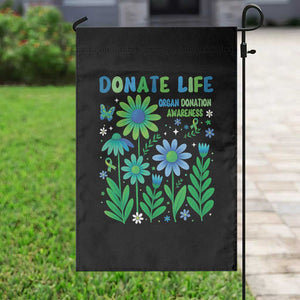 Organ Donation Awareness Garden Flag Green Ribbon Donate Life Floral TS10 Print Your Wear