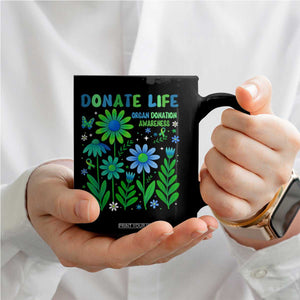 Organ Donation Awareness Coffee Mug Green Ribbon Donate Life Floral TS10 Print Your Wear