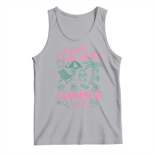 Tired Teachers Summer Club Tank Top Funny Retro Teacher Summer Vacation
