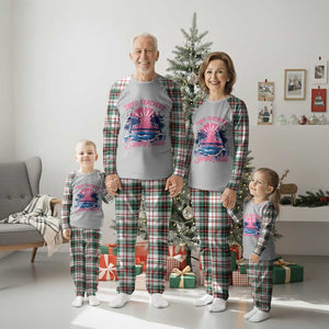 Tired Teachers Summer Club Plaid Pajama Set Retro Mama Summer Beach Vacation Gift