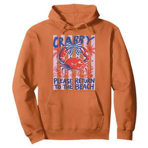 Summer Vacation Hoodie If Crabby Return To Beach Retro Graphic
