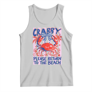 Summer Vacation Tank Top If Crabby Return To Beach Retro Graphic