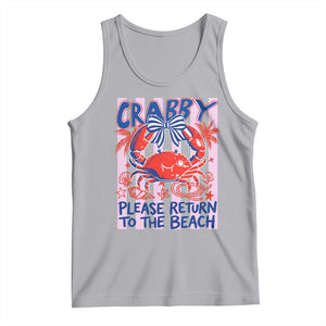 Summer Vacation Tank Top If Crabby Return To Beach Retro Graphic