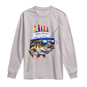 Bass Fishing Birthday Long Sleeve Shirt Fish Party Theme