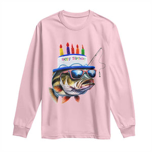 Bass Fishing Birthday Long Sleeve Shirt Fish Party Theme