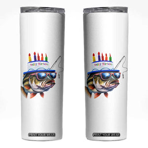 Bass Fishing Birthday Skinny Tumbler Fish Party Theme