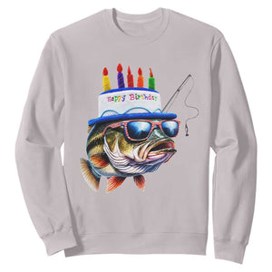 Bass Fishing Birthday Sweatshirt Fish Party Theme