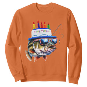 Bass Fishing Birthday Sweatshirt Fish Party Theme