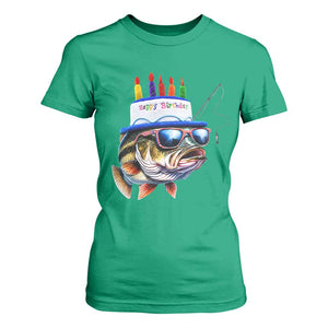 Bass Fishing Birthday T Shirt For Women Fish Party Theme