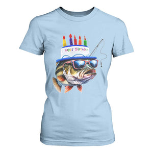 Bass Fishing Birthday T Shirt For Women Fish Party Theme
