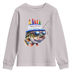 Bass Fishing Birthday Youth Sweatshirt Fish Party Theme
