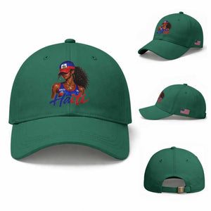 Haitian Girl Baseball Cap Melanin Black Girls Haiti Flag Proud Haitienne TS10 Baseball Cap Universal Fit Irish Green Print Your Wear