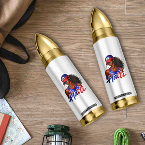 Haitian Girl Bullet Tumbler Melanin Black Girls Haiti Flag Proud Haitienne TS10 Print Your Wear