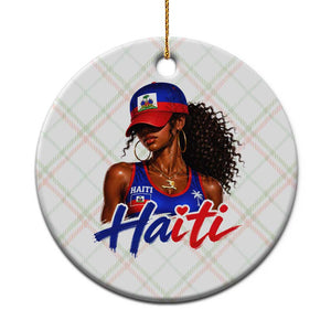 Haitian Girl Ceramic Ornament Melanin Black Girls Haiti Flag Proud Haitienne TS10 1pc Christmas Plaid Print Your Wear
