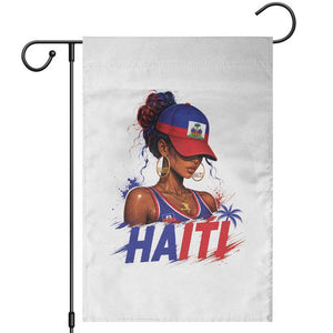 Haitian Princess Garden Flag Haiti Flag Haitienne Melanin Black Girls TS10 White Print Your Wear