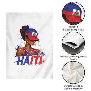 Haitian Princess Garden Flag Haiti Flag Haitienne Melanin Black Girls TS10 Print Your Wear