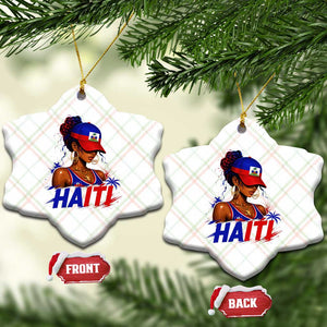 Haitian Princess Ceramic Ornament Haiti Flag Haitienne Melanin Black Girls TS10 Print Your Wear