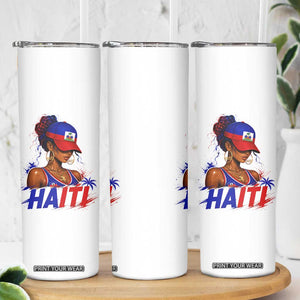Haitian Princess Skinny Tumbler Haiti Flag Haitienne Melanin Black Girls TS10 Print Your Wear