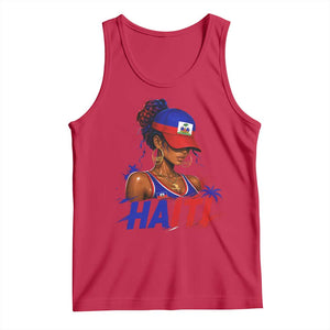 Haitian Princess Tank Top Haiti Flag Haitienne Melanin Black Girls TS10 Red Print Your Wear
