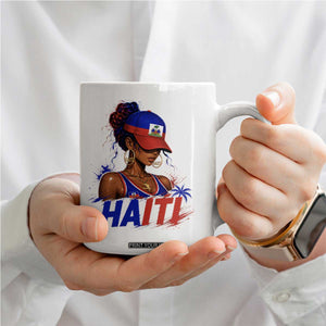 Haitian Princess Coffee Mug Haiti Flag Haitienne Melanin Black Girls TS10 Print Your Wear