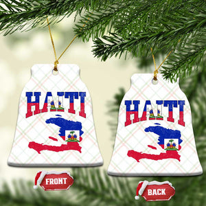 Haiti Pride Ceramic Ornament Retro Vintage Haitian Flag Map Pride Graphic TS10 Print Your Wear