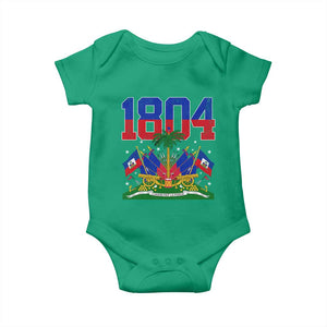 Haitian Revolution 1804 Baby Onesie Haiti Flag Independence Day Haitian Graphic TS10 Irish Green Print Your Wear