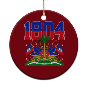 Haitian Revolution 1804 Ceramic Ornament Haiti Flag Independence Day Haitian Graphic TS10 1pc Red Print Your Wear
