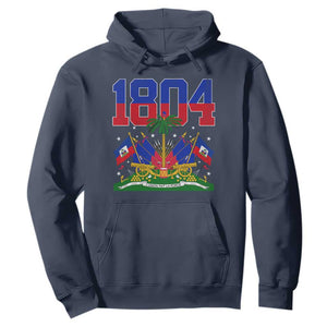 Haitian Revolution 1804 Hoodie Haiti Flag Independence Day Haitian Graphic TS10 Navy Print Your Wear