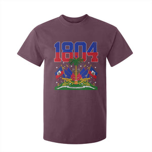 Haitian Revolution 1804 T Shirt For Kid Haiti Flag Independence Day Haitian Graphic TS10 Maroon Print Your Wear